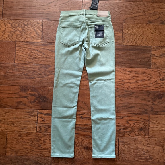 PAIGE Men's Size 28 Quiet Sea Green Transcend Lennox Slim Leg Jean - Picture 7 of 10